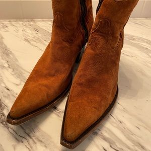 Old Gringo suede cowboy booties size 8.5